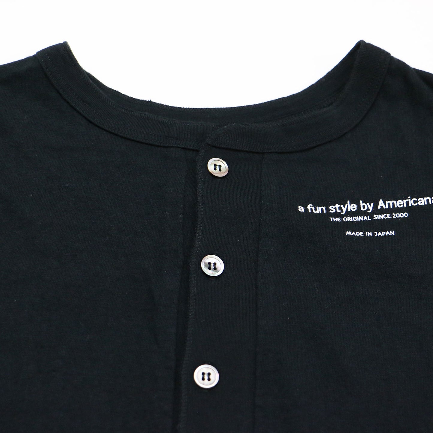ヘンリー プルオーバー / HENRY Tシャツ カットソー チュニック 半袖 スリット ロゴ コットン