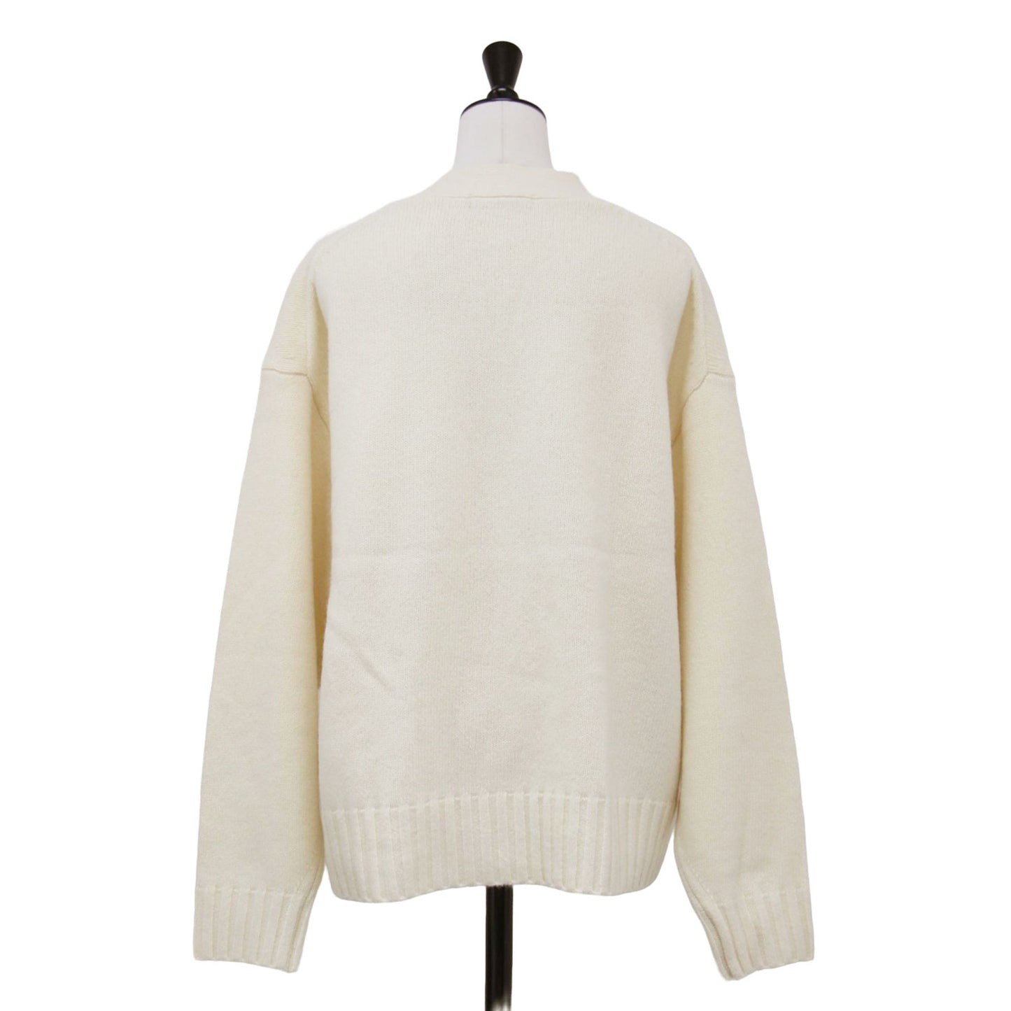 ウール ナイロン ミドルゲージ カーディガン / WOOL NYLON MIDDLE GAUGE CARDIGAN ニット 長袖 Vネック ワイド