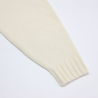 ウール ナイロン ミドルゲージ カーディガン / WOOL NYLON MIDDLE GAUGE CARDIGAN ニット 長袖 Vネック ワイド