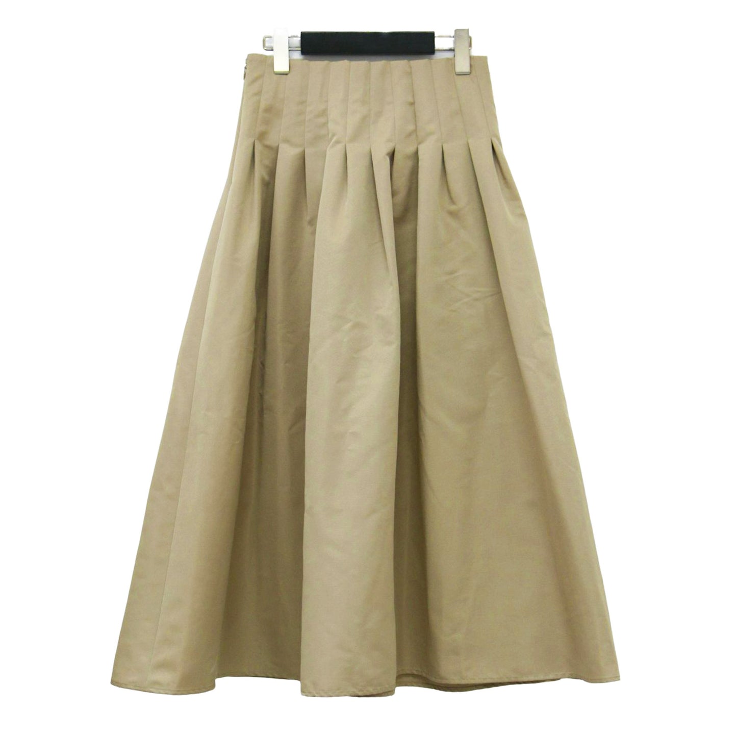 23秋冬 グログラン タック フレアスカート / ロング丈 ハイウエスト Aライン プリーツ