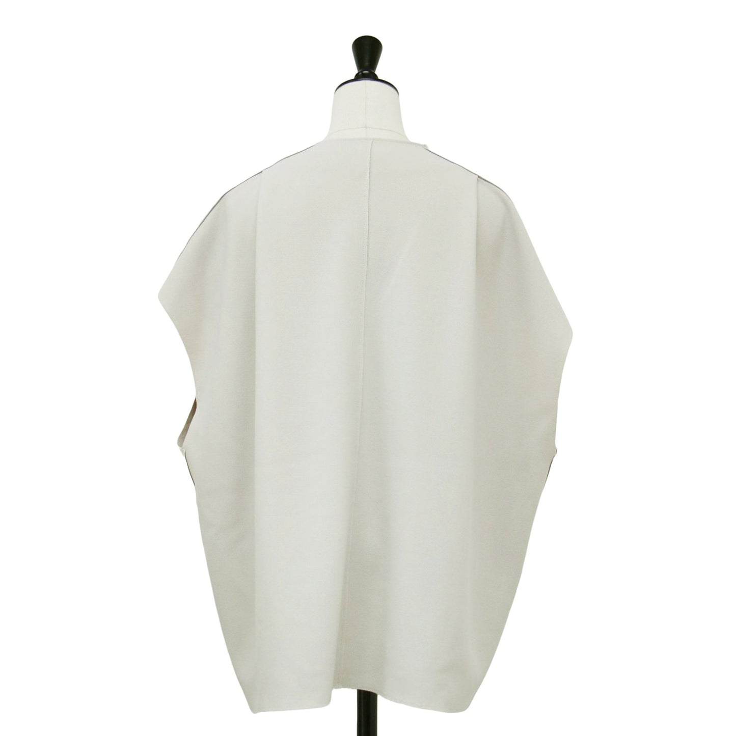 23春夏 クレープ ストレッチ ジレ / ベスト Vネック プルオーバー フレンチスリーブ カットオフ