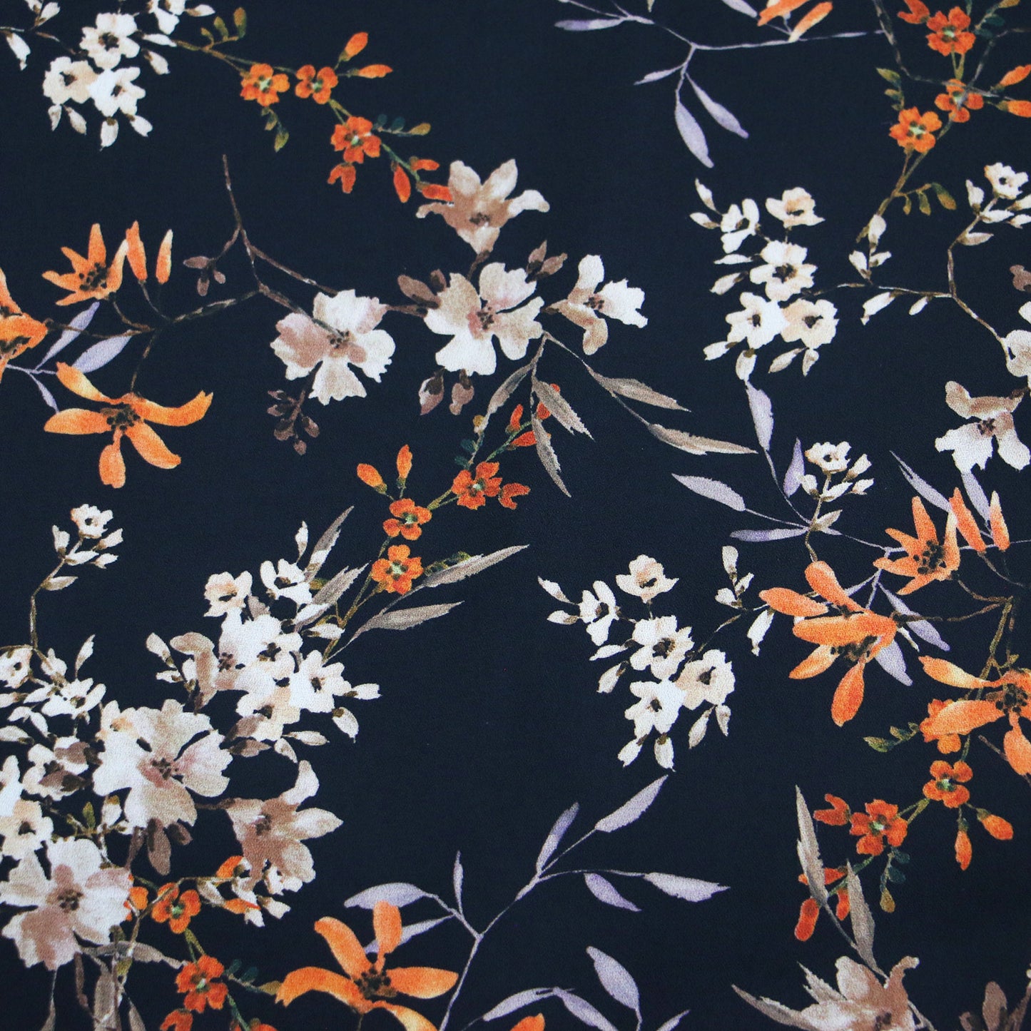 花柄 ノースリーブ ブラウス / プルオーバー クルーネック Aライン フレア 総柄