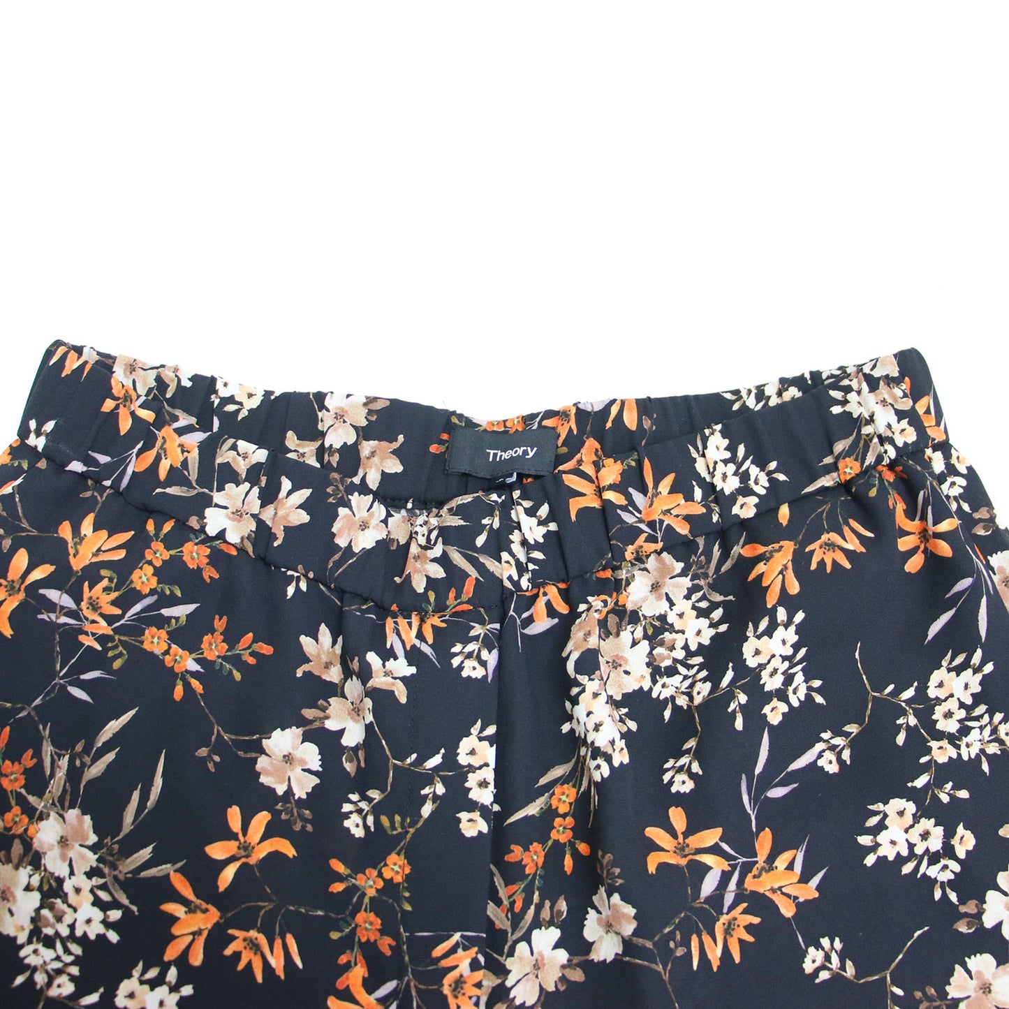 シアー 花柄 ワイドパンツ / イージーパンツ フレア 総柄 ウエストゴム