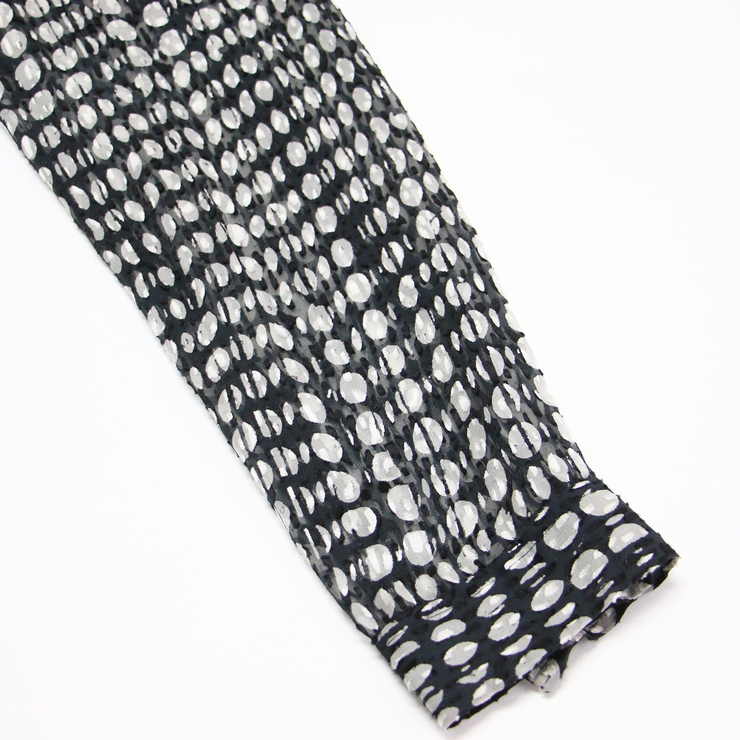 ドット柄 カットジャガード 長袖 シャツ /BROKEN OVAL WEEKENDER J ブラウス レギュラーカラー シアー