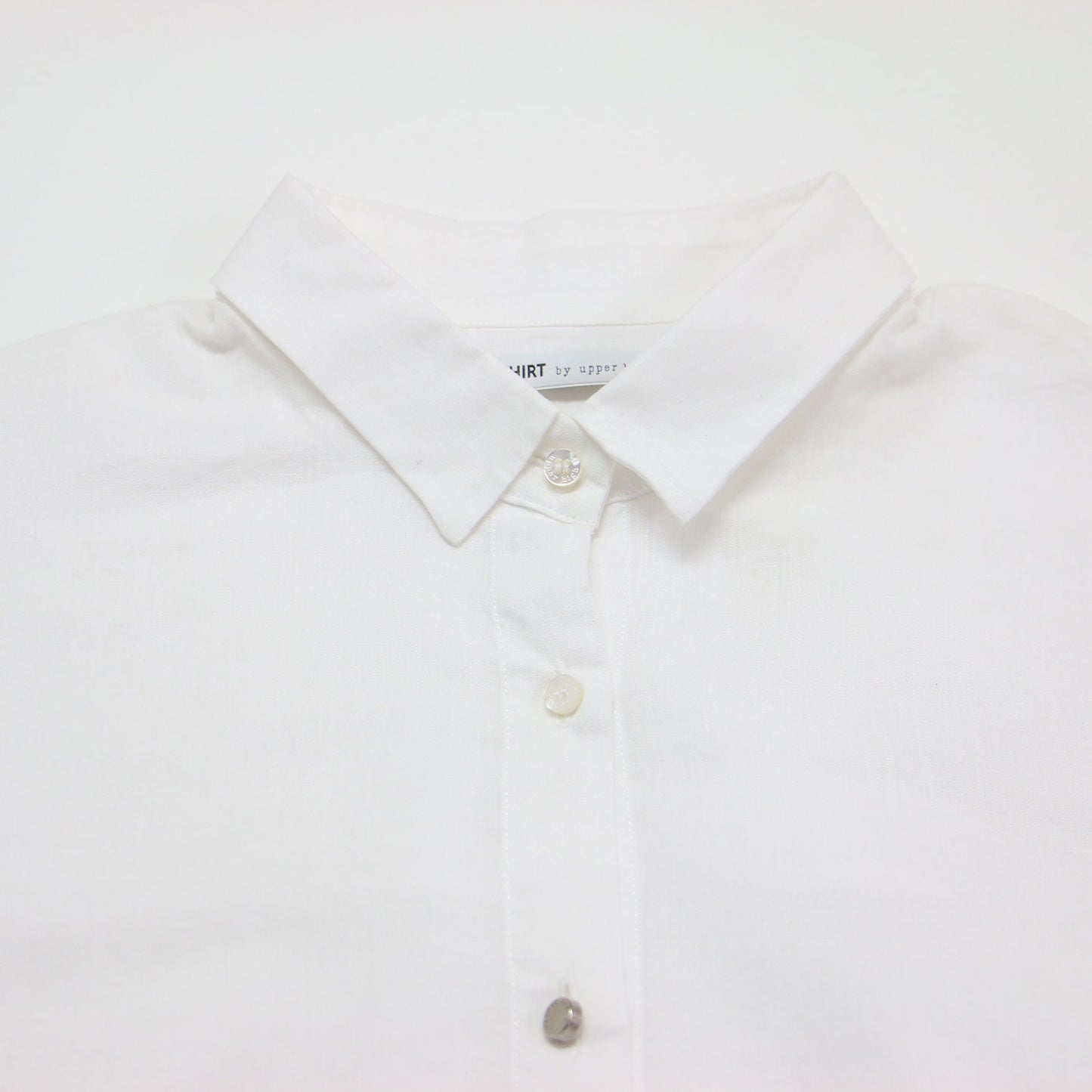 コットン リネン ロングスリーブ シャツ / 長袖 レギュラーカラー タック ドロップショルダー