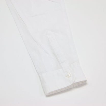 コットン リネン ロングスリーブ シャツ / 長袖 レギュラーカラー タック ドロップショルダー