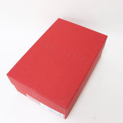 スタッズ クエアトゥ パンプス / チャンキーヒール エナメル パテント レザー