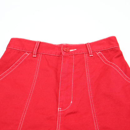 24春夏 コットン ワークパンツ / ワイドパンツ ハイウエスト フルレングス