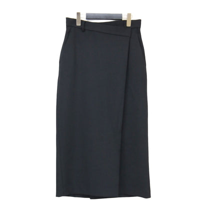 24秋冬 ツイル ラップ タイトスカート / ロング丈 ストレート スリット ストレッチ