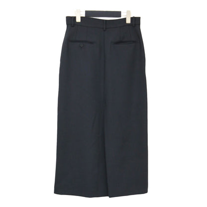 24秋冬 ツイル ラップ タイトスカート / ロング丈 ストレート スリット ストレッチ