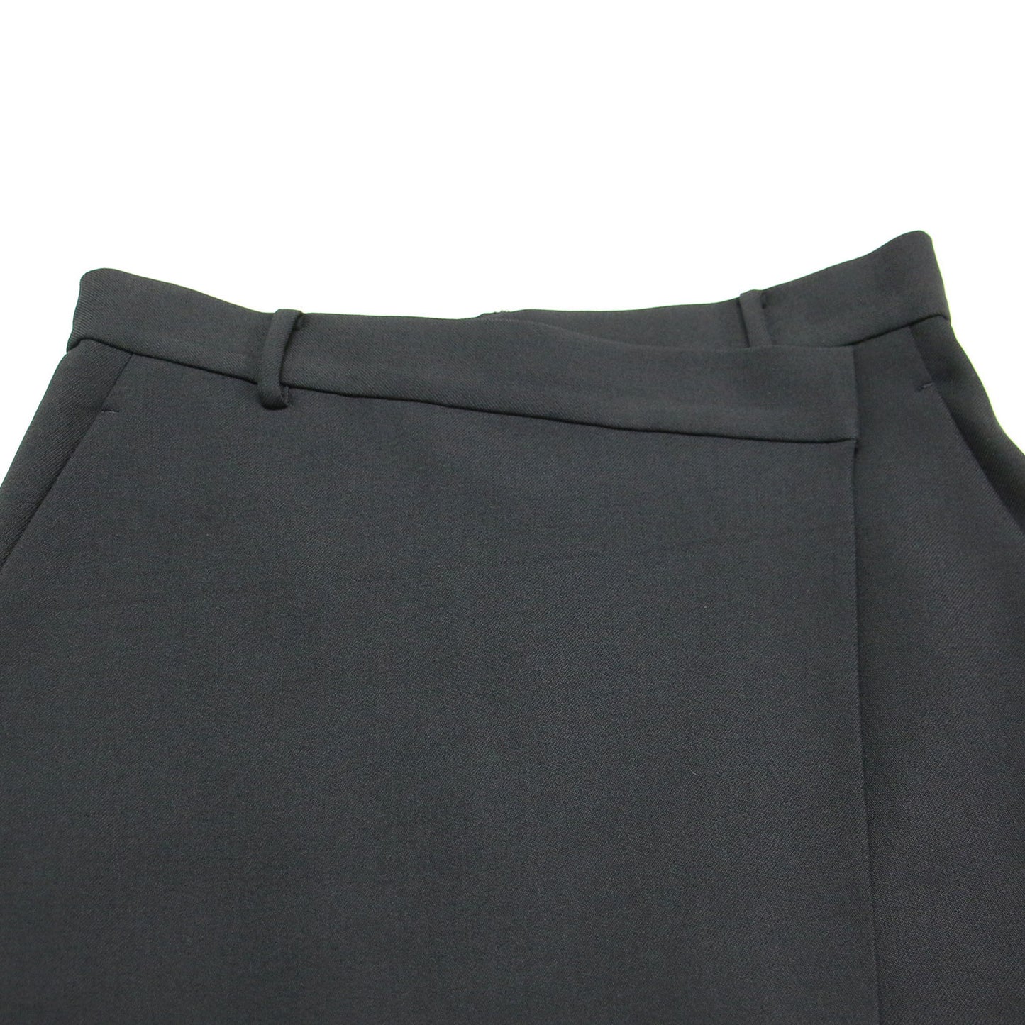 24秋冬 ツイル ラップ タイトスカート / ロング丈 ストレート スリット ストレッチ