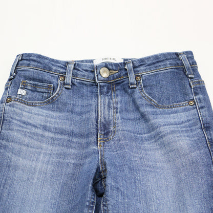 フレア デニム パンツ / LISA ミッドライズ ストレッチ コットン
