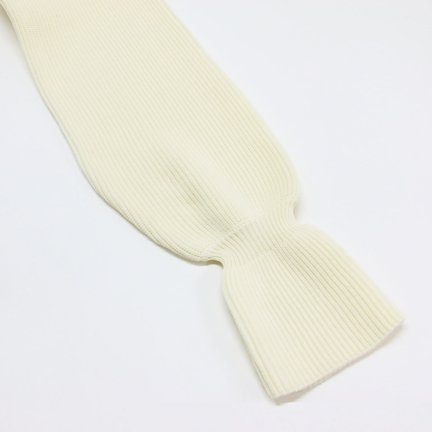 24秋冬 ペプラム カーディガン / ニット 長袖 クルーネック メッシュ フレア