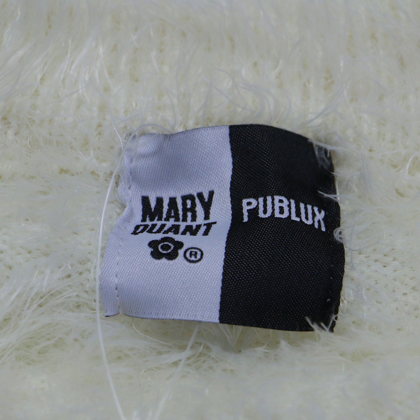 × PUBLUX 24秋冬 フェザー シャギーニット カーディガン / ニット 長袖 Vネック ワイド メタルボタン