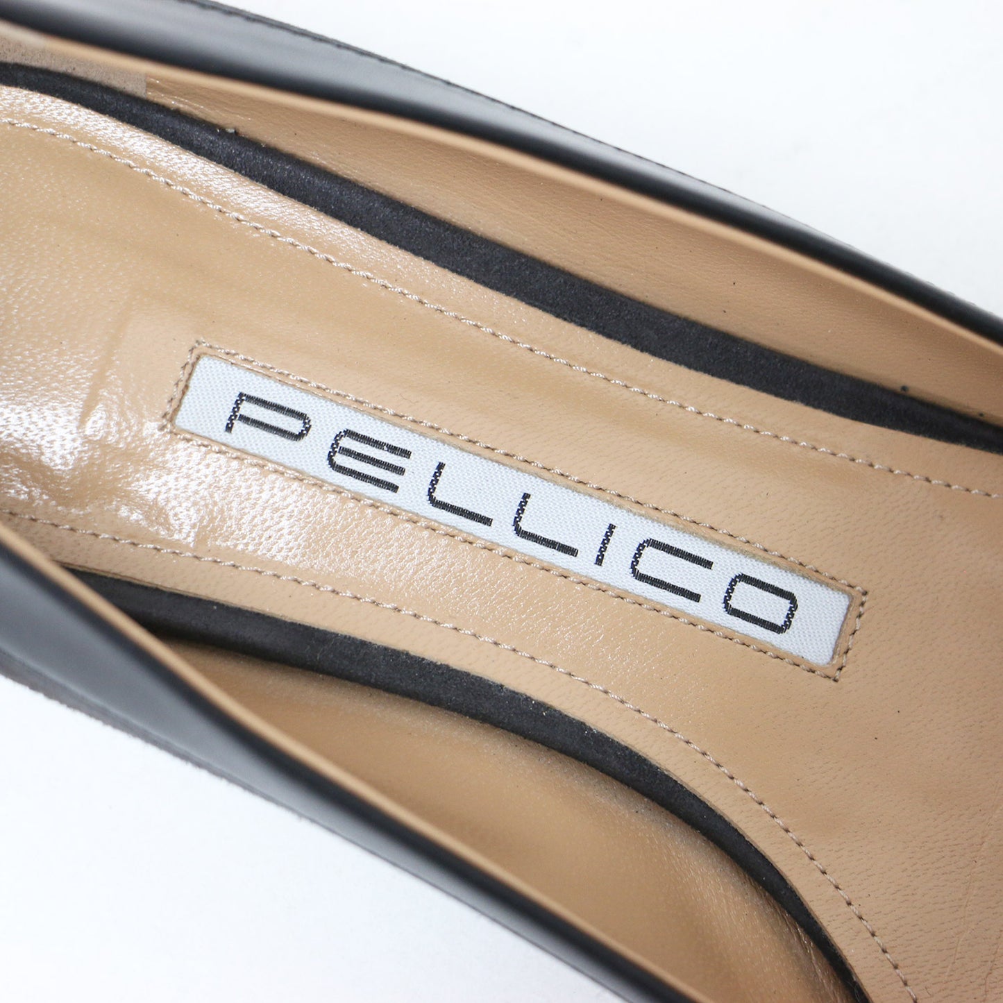 22秋冬 セミ スクエアトゥ フラット シューズ / VENERE プレーン パンプス ローヒール スウェード レザー パイピング