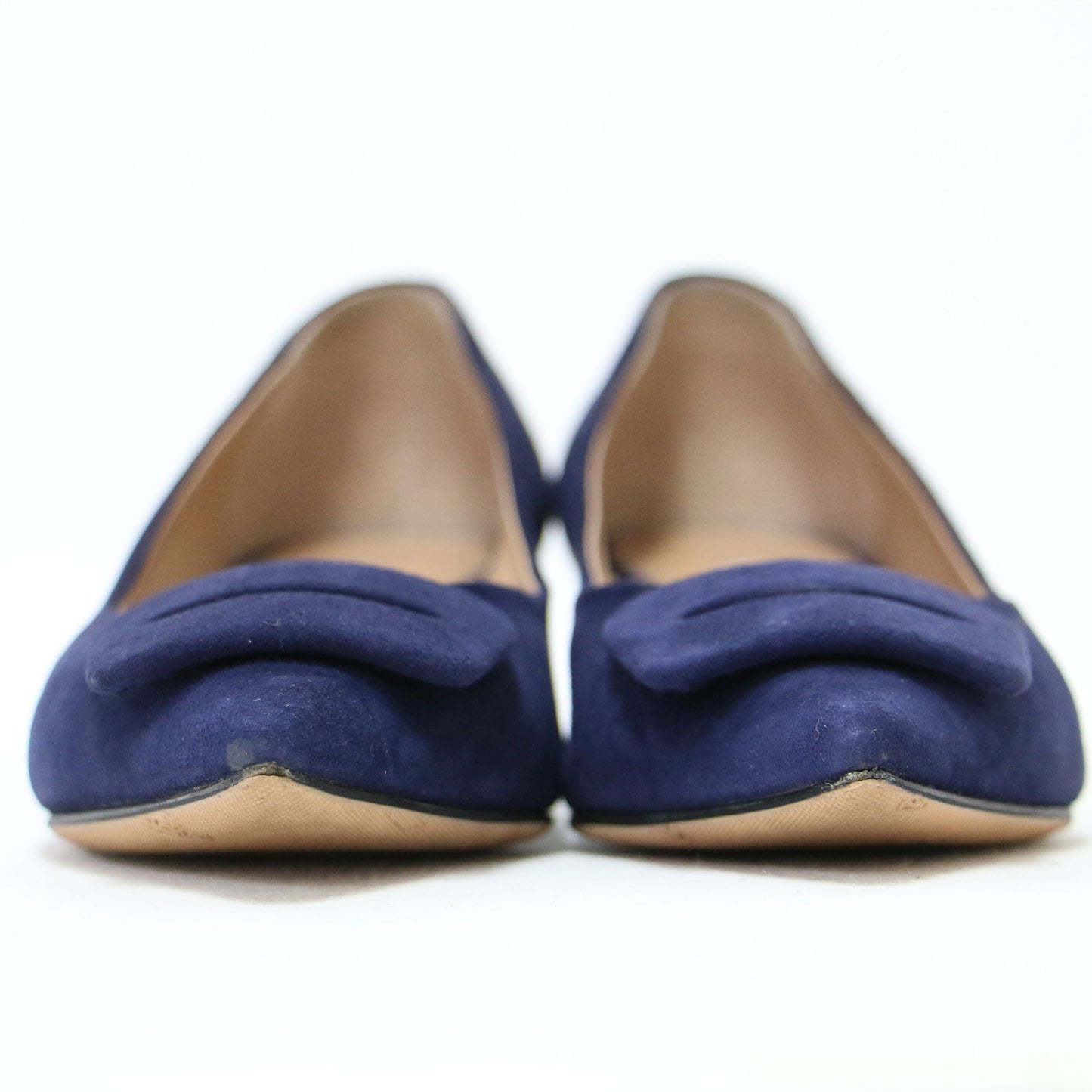 バックル スウェード パンプス / AELLI FIBBIA ポインテッドトゥ ローヒール