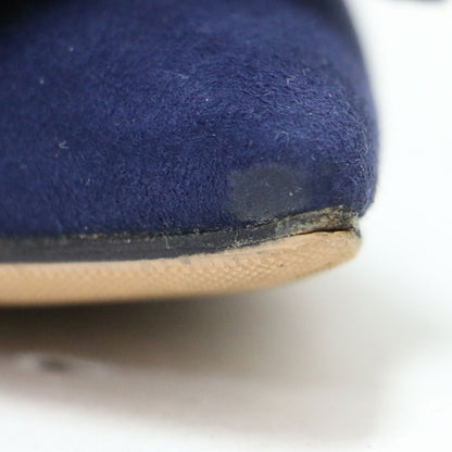 バックル スウェード パンプス / AELLI FIBBIA ポインテッドトゥ ローヒール