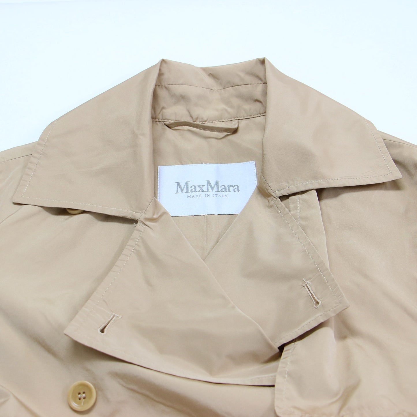 プリーツ フレア トレンチコート / スプリングコート 長袖 マキシ丈 Aライン タック サテン シルク