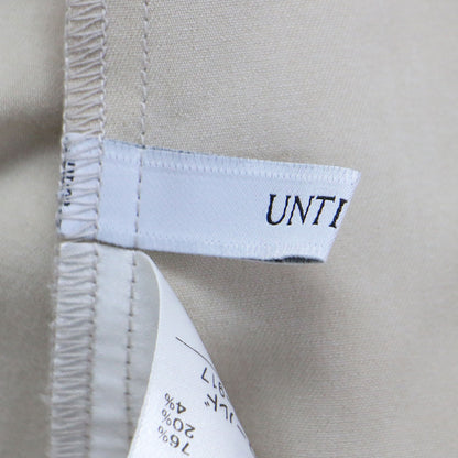 バルーンスリーブ 長袖 フレア ロング ワンピース / ラウンドネック ストレッチ