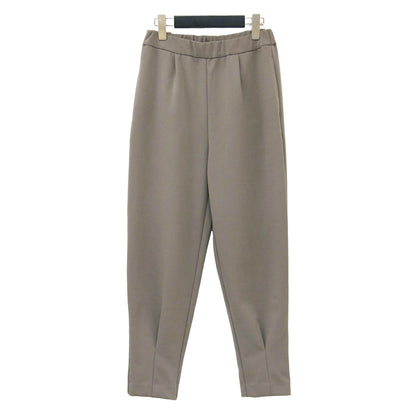 22秋冬 カット ジョーゼット カーブパンツ / タックパンツ ジャージ ウエストゴム ストレッチ