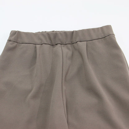 22秋冬 カット ジョーゼット カーブパンツ / タックパンツ ジャージ ウエストゴム ストレッチ