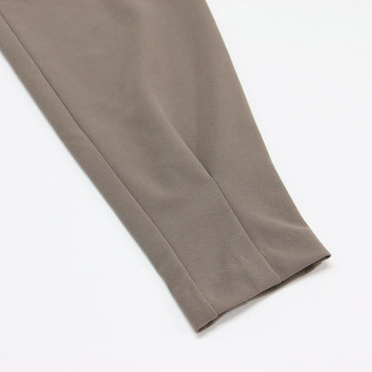 22秋冬 カット ジョーゼット カーブパンツ / タックパンツ ジャージ ウエストゴム ストレッチ