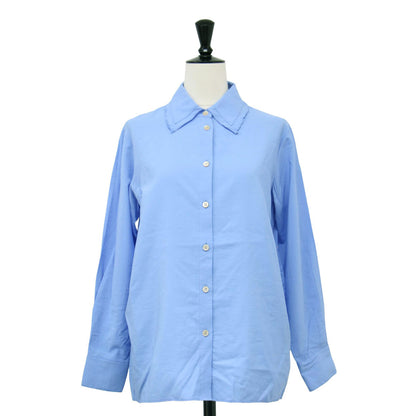 25春夏 ラッフルカラー シャツ / Marcy Anessa Blouse ブラウス フリル ウォッシャブル