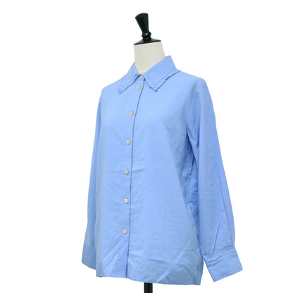 25春夏 ラッフルカラー シャツ / Marcy Anessa Blouse ブラウス フリル ウォッシャブル