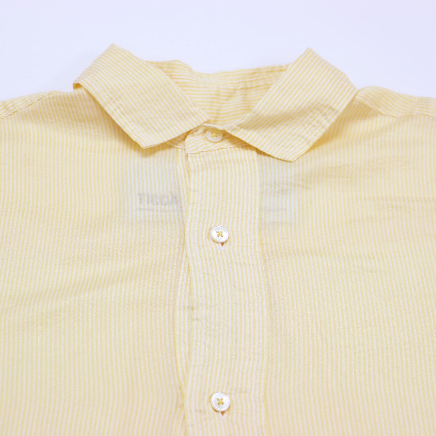 × Spick&Span 別注 スクエア ビッグ ロング シャツ / 長袖 ストライプ オーバーサイズ シルク