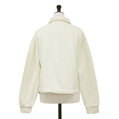 24秋冬 コットン 裏毛 ショート ポロ スウェット プルオーバー / 長袖 クロップド丈