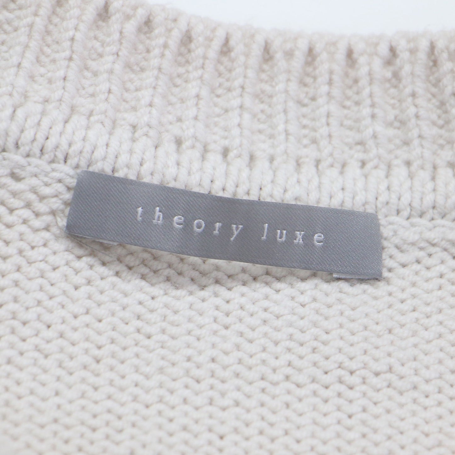 25春夏 クルーネック コンパクト ニット / BROOME/ SYNO 長袖 ショート丈 アイレットステッチ