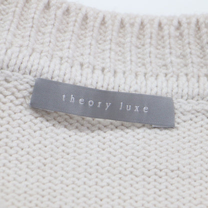 25春夏 クルーネック コンパクト ニット / BROOME/ SYNO 長袖 ショート丈 アイレットステッチ