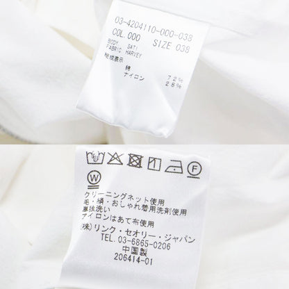 24春夏 ロングスリーブ ショート ブルゾン / Harvey Sati クルーネック 5分袖 2WAY コットン ナイロン