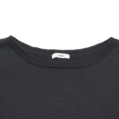 コットン ストレッチ タック パフスリーブ プルオーバー / ニット 5分袖 ボリュームスリーブ