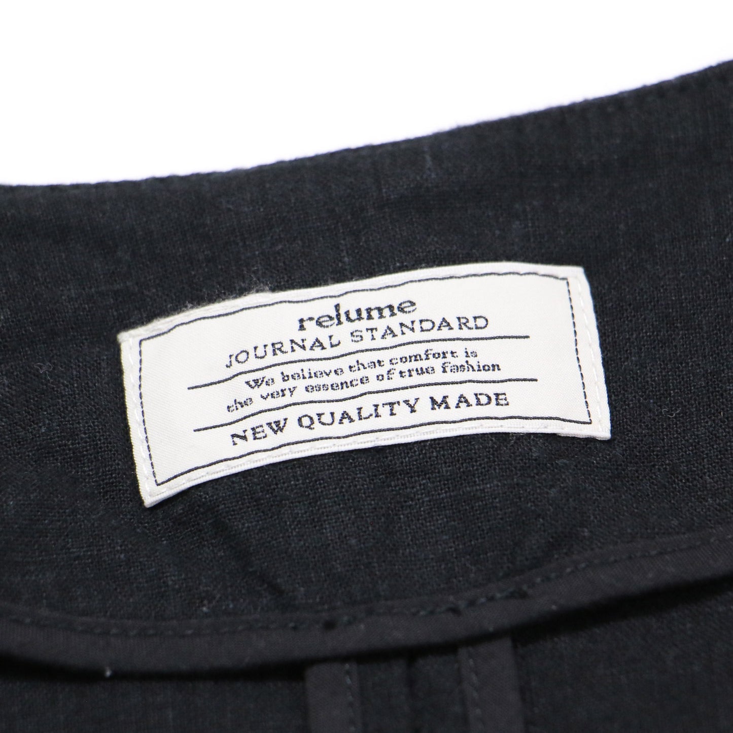 24春夏 リネンミックス ノーカラー ジャケット / 7分袖 Vネック