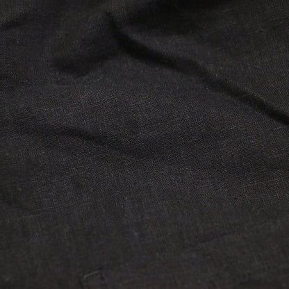 24春夏 リネンミックス ノーカラー ジャケット / 7分袖 Vネック