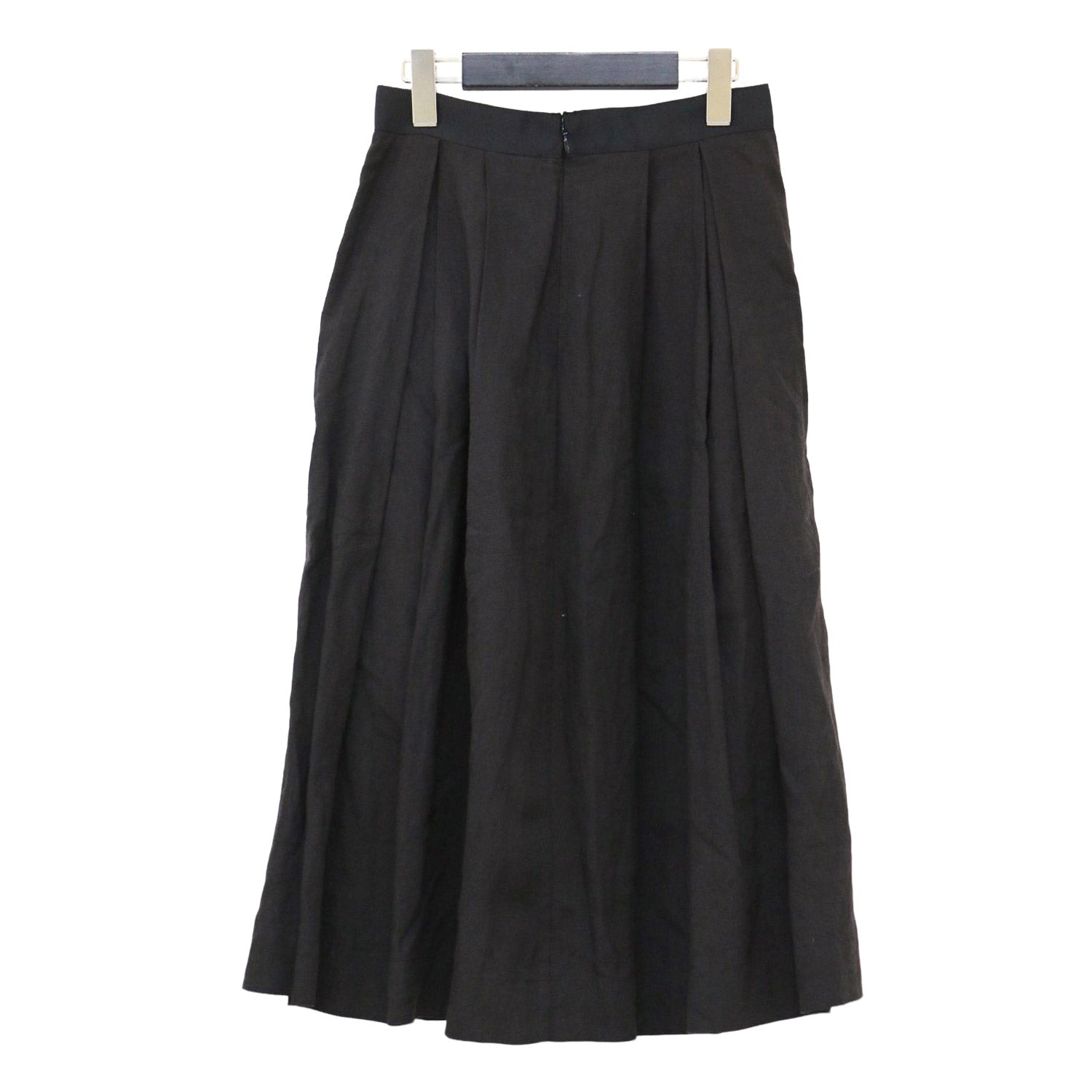 美品！マーガレットハウエル タックミディ丈スカート 2 美品！マーガレットハウエル タックミディ丈スカート 2 美品