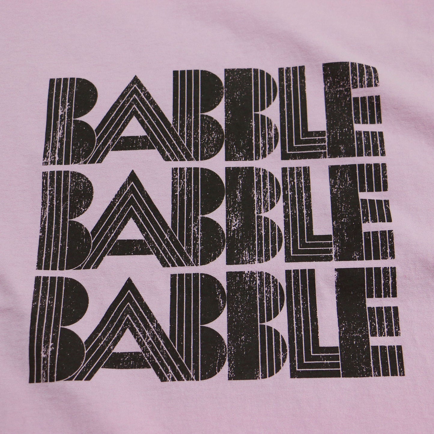 プリント ワイド Tシャツ / BABBLE PT カットソー 半袖 ショートスリーブ ロゴ コットン