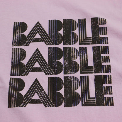 プリント ワイド Tシャツ / BABBLE PT カットソー 半袖 ショートスリーブ ロゴ コットン