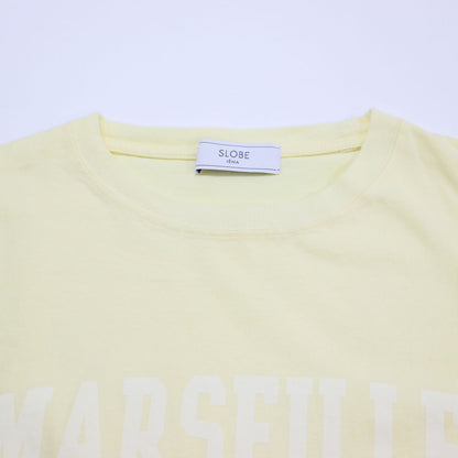 ロゴ Tシャツ / MARSEILLE カットソー 半袖 ショートスリーブ プリント コットン
