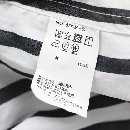 × SHIPS 別注 23春夏 ストライプ シャツ ワンピース / チュニック 長袖 ミディ丈 ワイドシルエット