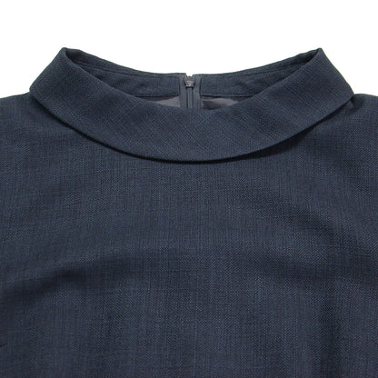 22秋冬 ルージュ ブッチャー ワンピース / ドレス 153-54305 七分袖 膝下丈 ロールカラー パイピング フォーマル