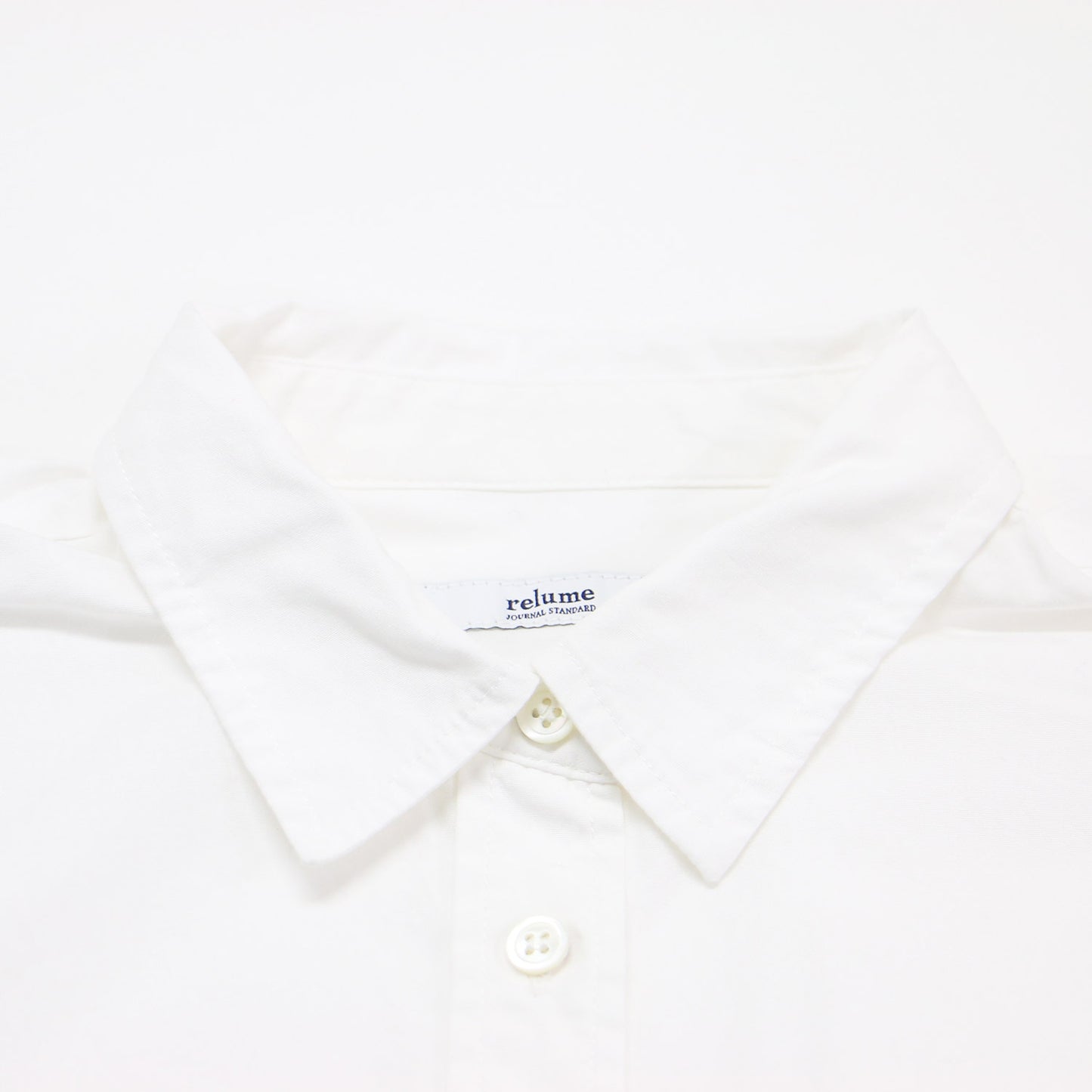 24春夏 コットン ブロード ボクシー シャツ / 半袖 5分袖 クロップド丈 レギュラーカラー コットン