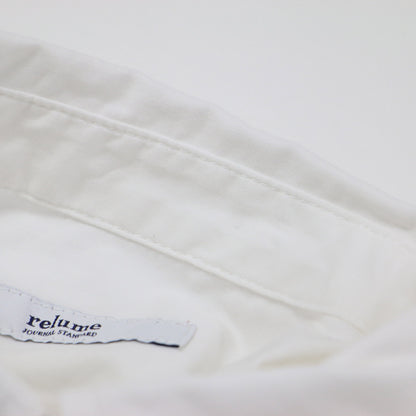 24春夏 コットン ブロード ボクシー シャツ / 半袖 5分袖 クロップド丈 レギュラーカラー コットン