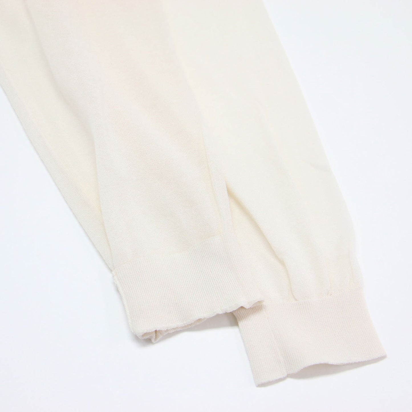 Vネック シアー ニット カーディガン / 長袖 コットン ナイロン