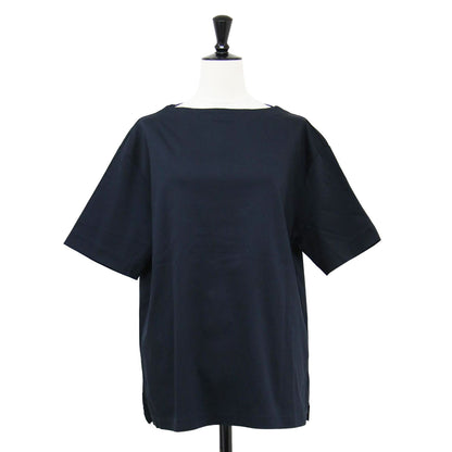 24秋冬 ボトルネック Tシャツ / カットソー 半袖 スムース スリット シルケット加工
