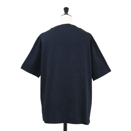 24秋冬 ボトルネック Tシャツ / カットソー 半袖 スムース スリット シルケット加工