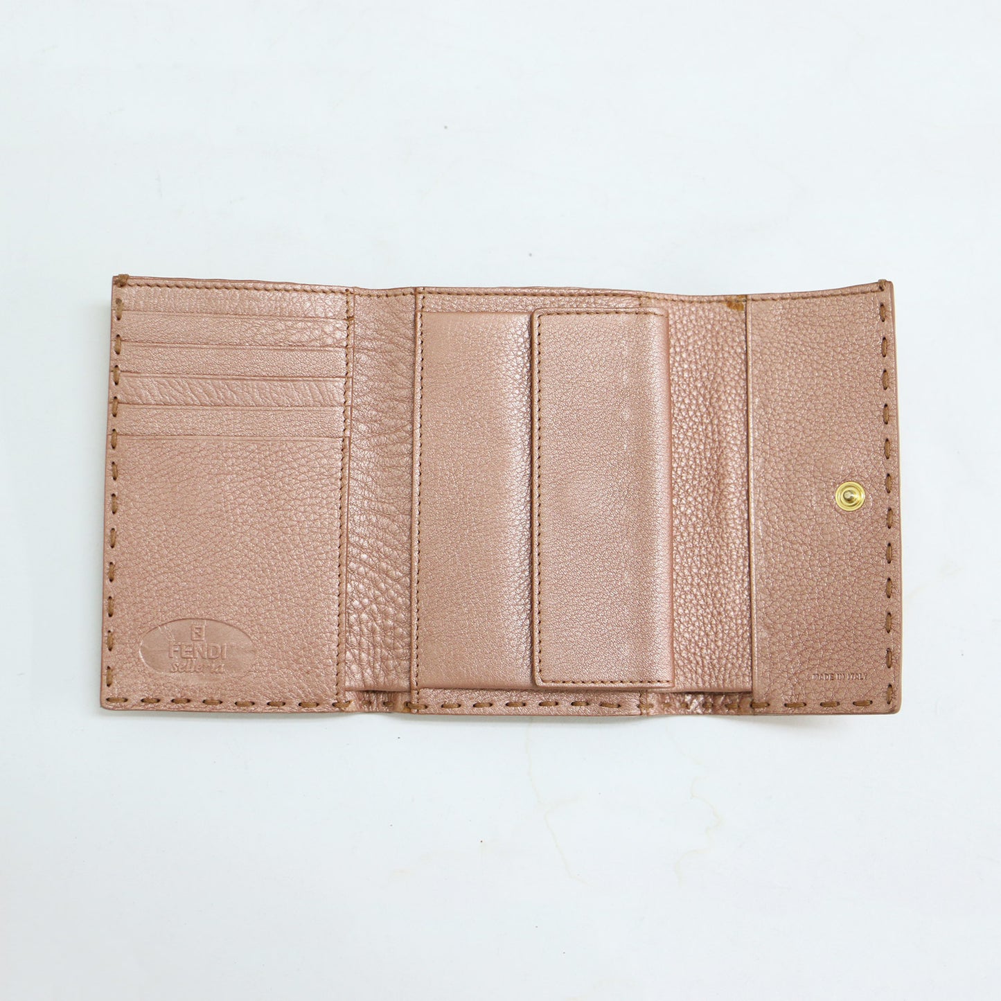 セレリア レザー ミニ ウォレット / selleria 三つ折り財布 ステッチ