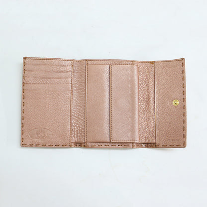 セレリア レザー ミニ ウォレット / selleria 三つ折り財布 ステッチ