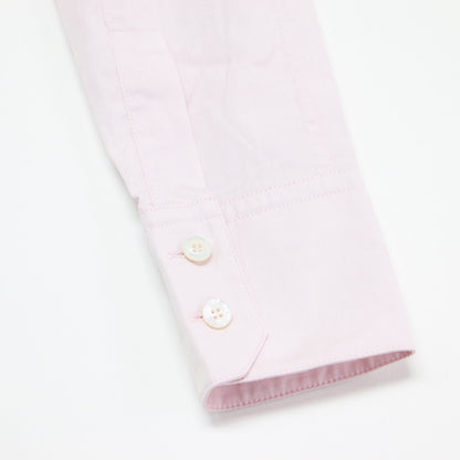 リボン 刺繍 ロングスリーブ シャツ / ブラウス ボウタイ コンパクト コットン